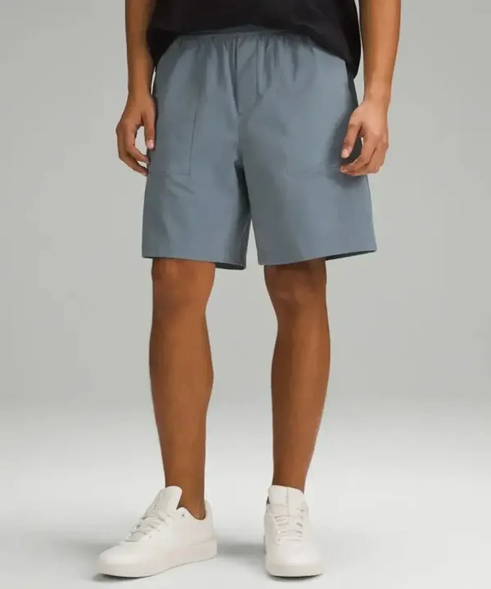 Lululemon Bowline Short Mens Size Medium Blue 7in Inseam Running Gym Athletic